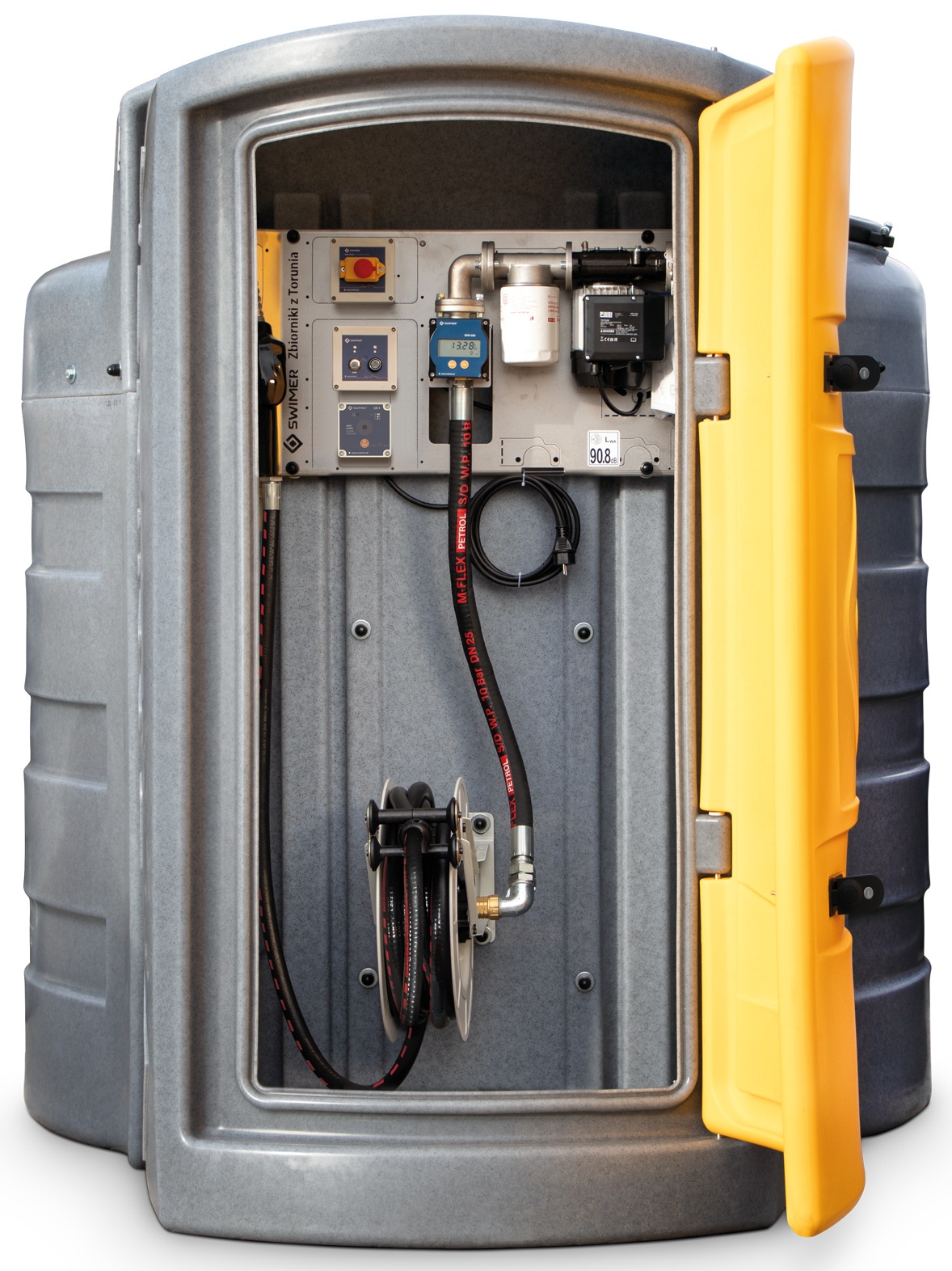 Cuve double paroi SWIMER 5000L avec pompe PIUSI 72L/min. S&eacute;curit&eacute;, confort et conformit&eacute; pour le stockage gasoil et GNR.
